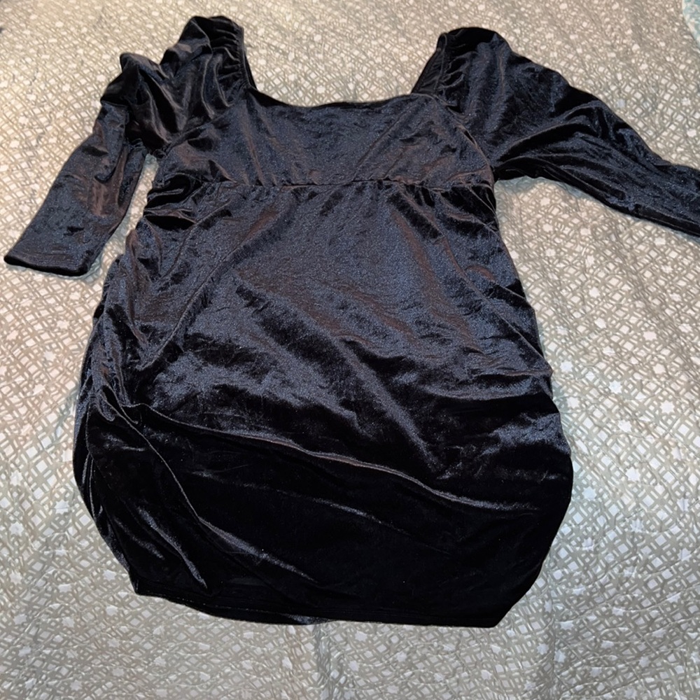 Wild fable black velvet dress 2x